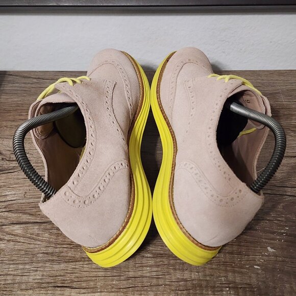 Cole Haan Lunargrand Wingtip Oxford Women’s Shoes Size 9 Brown/Yellow - Picture 5 of 9